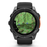 Garmin Fenix 8 51 mm AMOLED Slate Gray w/ Black Silicone Band+Steel Band Bundle
