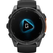 Garmin Fenix 8 51 mm AMOLED Slate Gray w/ Black Silicone Band+Steel Band Bundle