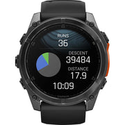 Garmin Fenix 8 51 mm AMOLED Slate Gray w/ Black Silicone Band+Steel Band Bundle
