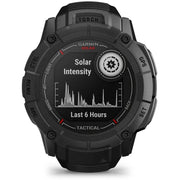 Garmin Instinct 2X Solar Rugged GPS Smartwatch Tactical Edition Blk+Band Bundle