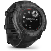 Garmin Instinct 2X Solar Rugged GPS Smartwatch Tactical Edition Blk+Band Bundle