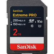 Sandisk NEW! 2TB Extreme PRO SD UHS-I V30 Memory Card, Up to 250MB/s Read (New 2026)