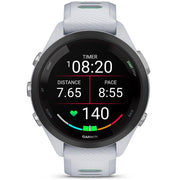 Garmin Forerunner 265S GPS Smartwatch Whitestone/Neo Tropic + Nylon Band Bundle