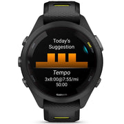 Garmin Forerunner 265S GPS Smartwatch Black/Amp Yellow with Nylon Band Bundle