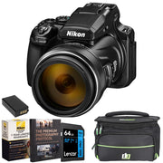 Nikon COOLPIX P1100 125x Super Zoom 3000mm 4K VR Compact Camera +Deco Essentials eBook
