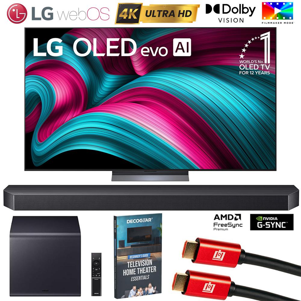 LG 77" C5 Series OLED evo 4K UHD webOS TV (2025) + Samsung Q-Series Soundbar Bundle