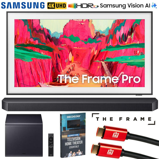 Samsung 75" The Frame Pro 4K Neo QLED Mini LED TV (2025) w/ Q-Series Soundbar Bundle