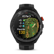 Garmin Approach S70 47 mm Premium GPS Golf Watch Black Band + Nylon Band Bundle