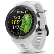 Garmin Approach S70 42 mm Premium GPS Golf Watch White Band + Nylon Band Bundle