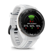 Garmin Approach S70 42 mm Premium GPS Golf Watch White Band + Nylon Band Bundle