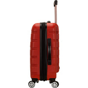 Rockland Melbourne Hardside 20" Expandable Spinner Carry-On Luggage, Red (F145)