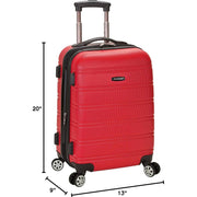 Rockland Melbourne Hardside 20" Expandable Spinner Carry-On Luggage, Red (F145)