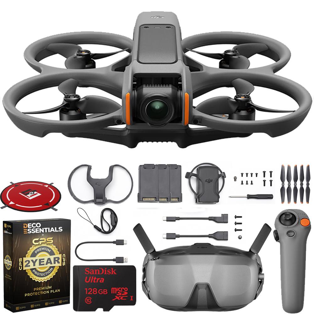 DJI Avata 2 Fly Smart Combo (3x Bat) w/ FPV Drone Goggles + RC Motion 3 Bundle