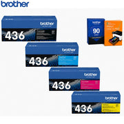 Brother Super High-yield Toner Cartridges 4 Pack CMYK with Deco Essentials Guide