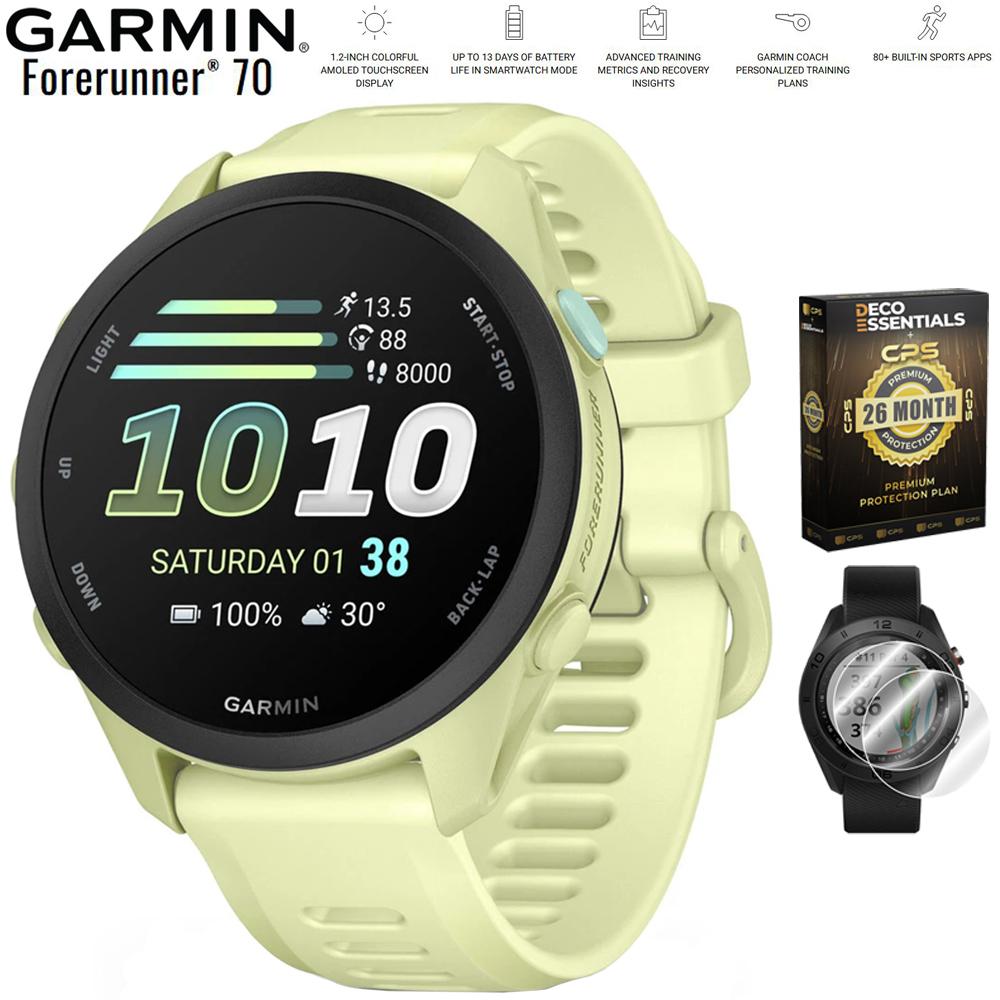 Garmin Forerunner 70 Citron with 26 Month Protection and Screen Protector