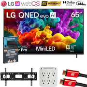 LG 65" QNED evo AI QNED84B Mini LED 4K Smart TV w/ Accessories Bundle