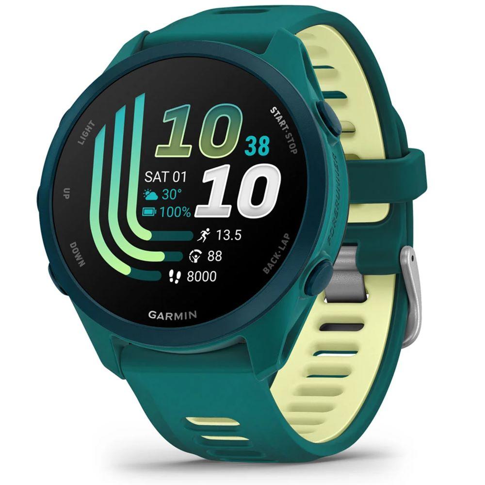 Garmin Forerunner 170 Music Teal Green/Citron with Charging Dock Bundle