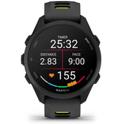 Garmin Forerunner 170 GPS Running Smartwatch - Black/Amp Yellow - Accessory Bundle