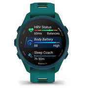 Garmin Forerunner 170 Music Teal Green/Citron with Charging Dock Bundle