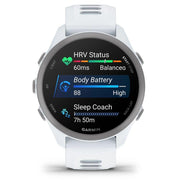 Garmin Forerunner 170 Music Whitestone/Cloud Blue with Charging Dock Bundle