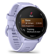 Garmin Forerunner 70 Cool Lavender with Deco Essentials Charging Dock Bundle