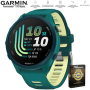 Garmin Forerunner 170 Music Teal Green/Citron with 26 Month Protection
