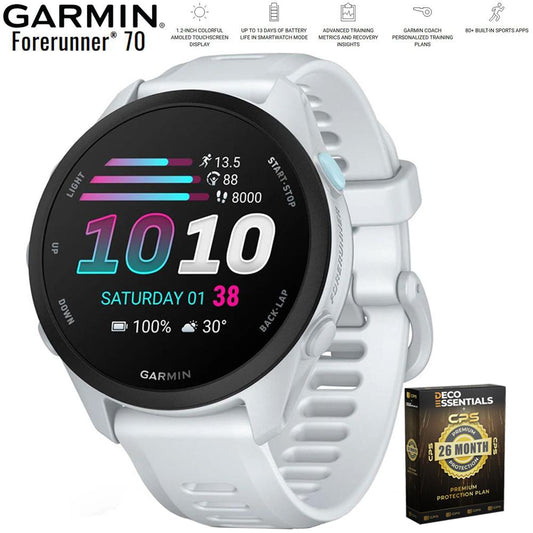 Garmin Forerunner 70 Whitestone with 26 Month Protection