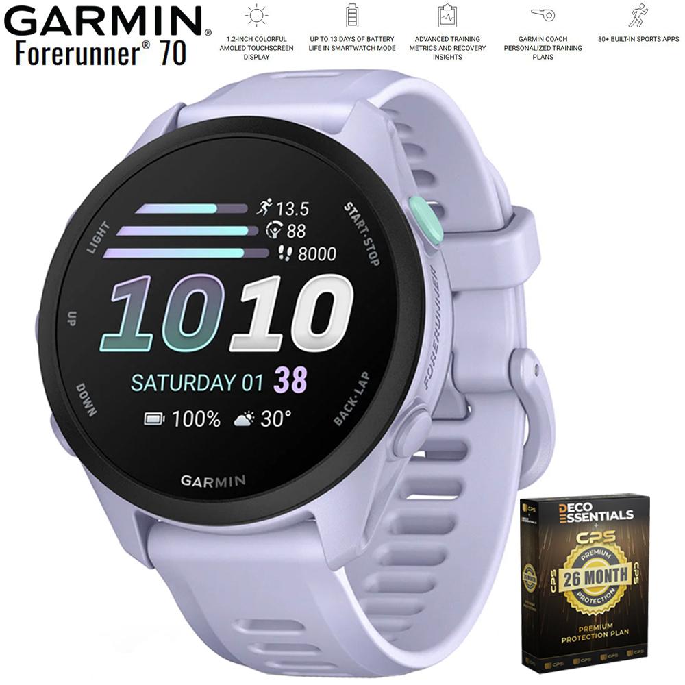 Garmin Forerunner 70 Cool Lavender with 26 Month Protection