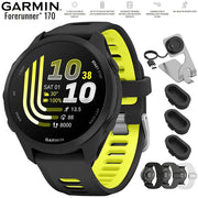 Garmin Forerunner 170 Black/Amp Yellow with Nylon Elastic Band Bundle