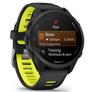 Garmin Forerunner 170 Black/Amp Yellow with Nylon Elastic Band Bundle