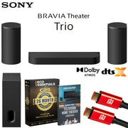 Sony BRAVIA Theater Trio, Three-Unit System w/ SA-SW7 BRAVIA Theatre Sub 7 Bundle