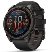 Garmin Fenix 8 47 mm AMOLED Sapphire Carbon Gray with Black Band + Bands Bundle