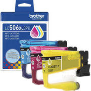 Brother Genuine LC506XXLBKS Super High Yield Black & C/M/Y Ink Cartridges+Guide