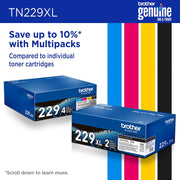 Brother Genuine High Yield Toner Cartridge Black 2 Pack + Deco Gear Print Guide