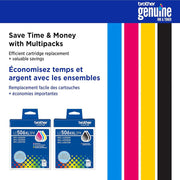 Brother Genuine Super High Yield Black Ink Cartridge 2 Pack with Print Guide