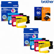 Brother Genuine High Yield Color Ink 6 Cartridges CMY with Deco Gear Print Guide