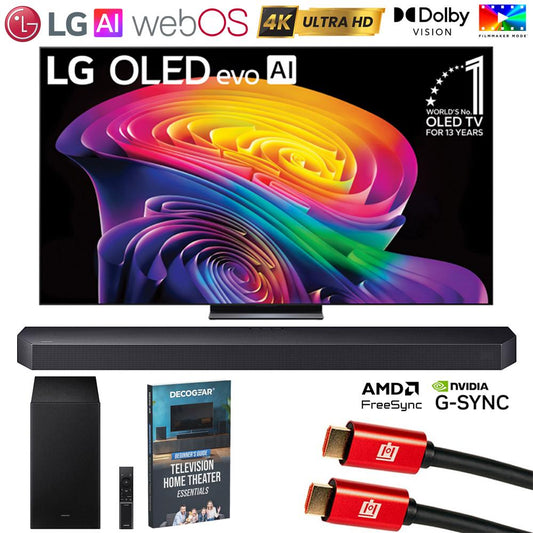 LG 77" OLED evo AI C6H 4K webOS TV (2026) w/ HW-Q600F Soundbar +Subwoofer Bundle