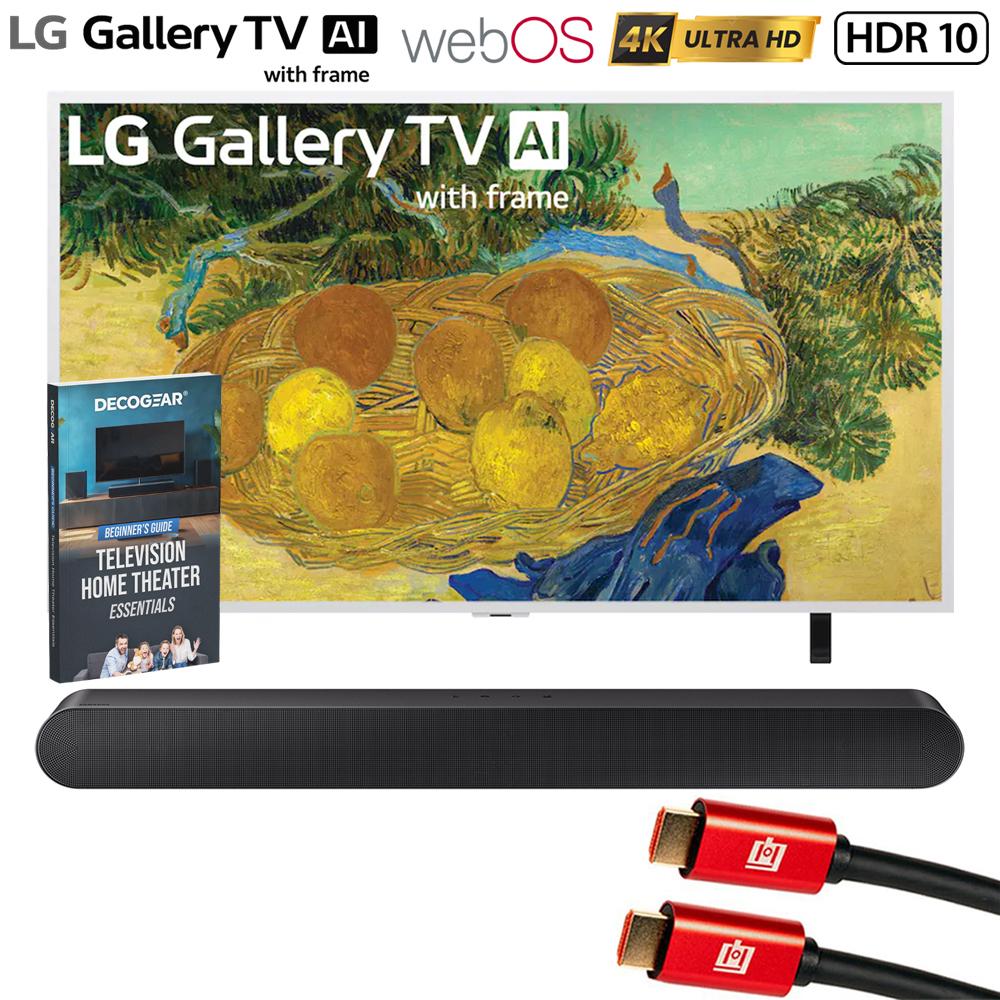 LG 55" Gallery TV with Frame LX7B Mini LED 4K TV 2026 w/ HW-S50B Soundbar Bundle