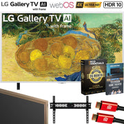 LG 65" Gallery TV Mini LED 4K TV 2026 + Wood Frame + Warranty + Accessories Bundle
