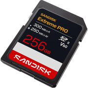 Sandisk NEW! 256GB Extreme PRO SDXC UHS-II V60 Memory Card, Up to 300MB/s Read (2026)