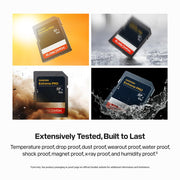 Sandisk NEW! 256GB Extreme PRO SDXC UHS-II V60 Memory Card, Up to 300MB/s Read (2026)