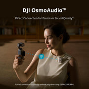 DJI Osmo Pocket 3 4K/120fps Gimbal Camera 3-Axis Stabilized + Lapel Mic 2Pc Bundle