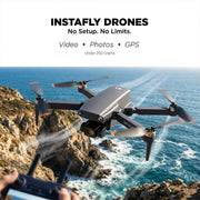 Vivitar SkyFlow GPS Foldable 4K UHD Video Drone with Sandisk 128GB Card Bundle