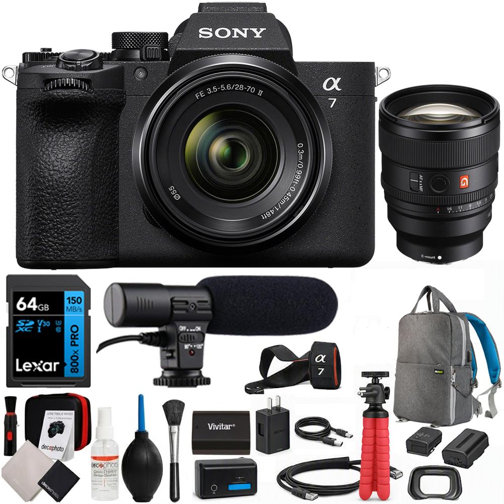 Sony a7 V Full-Frame Mirrorless Camera (28-70mm + 85mm) Dual Lens Bundle