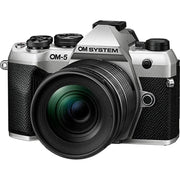 OM Systems Olympus OM-5 Mark II 12-45mm Pro Lens Silver with 64GB Memory Bundle