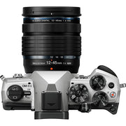 OM Systems Olympus OM-5 Mark II 12-45mm Pro Lens Silver with 64GB Memory Bundle