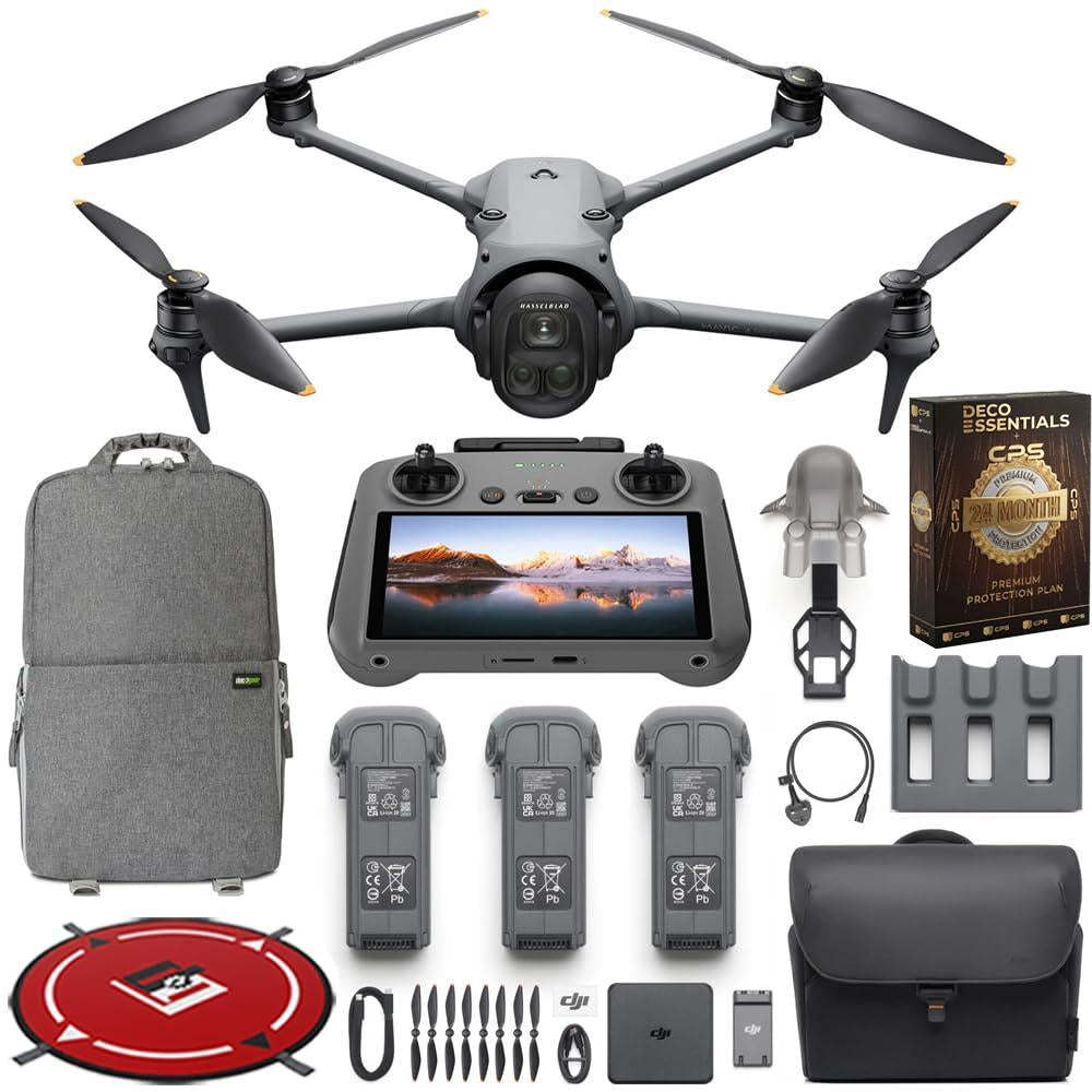 DJI Mavic 4 Pro Triple Camera Drone Fly More Combo (RC 2) + Extended Warranty Kit