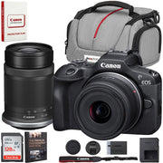 Canon EOS R100 Camera+RF-S 18-45mm F4.5-6.3+RF-S 55-210mm F5-7.1 + 128GB Bundle
