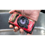 OM SYSTEM Olympus Tough TG-7 12MP 4K Underwater Digital Camera, Red w/ Snorkeling Kit