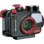 OM SYSTEM Olympus Tough TG-7 12MP 4K Underwater Digital Camera, Red w/ Snorkeling Kit